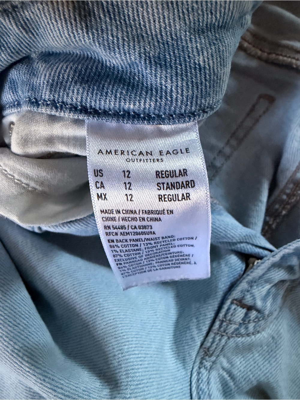 American Eagle Outfitters Light Blue Distressed Boyfriend Jeans - Picture 5 of 5